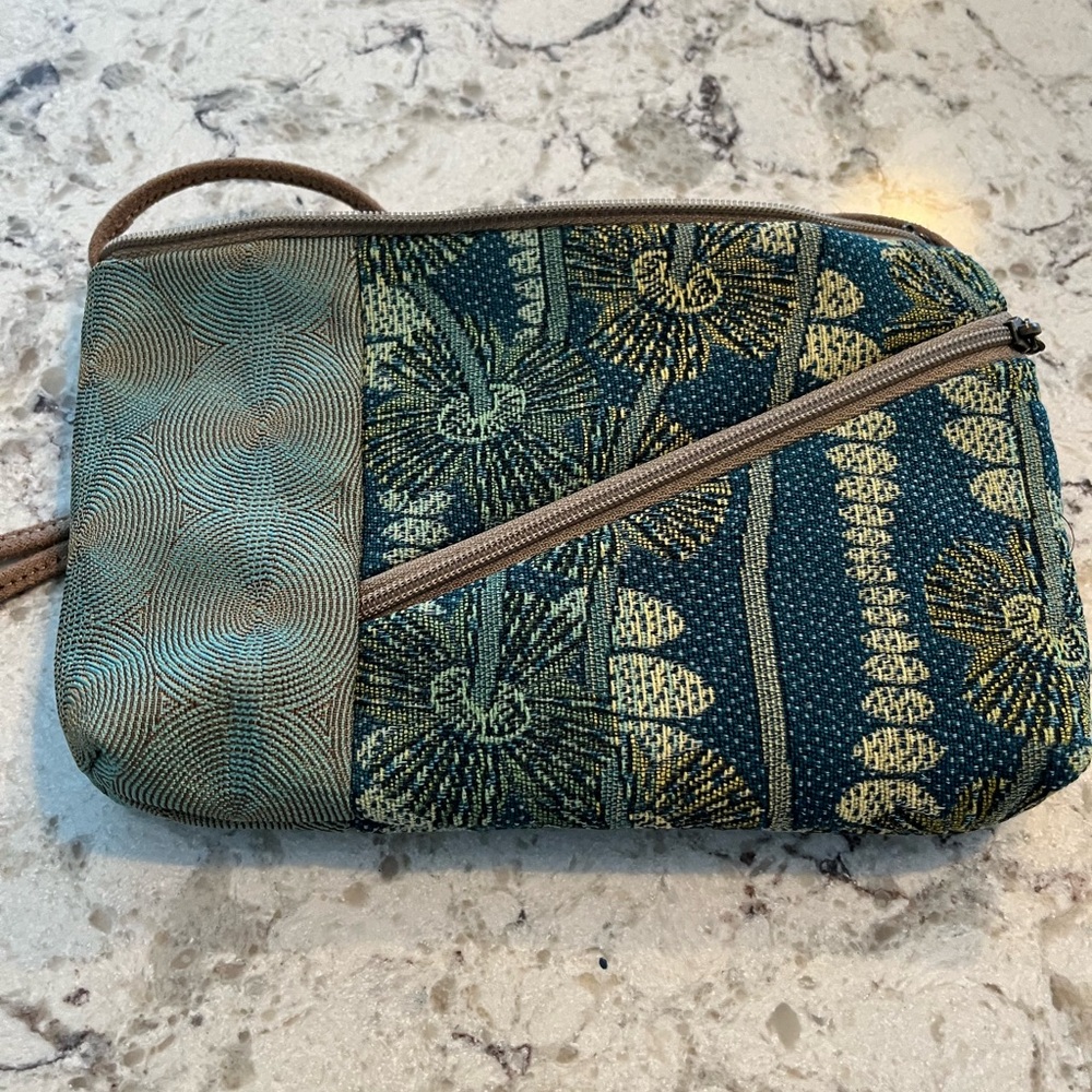 Maruca Green and Blue Tomboy Crossbody Bag